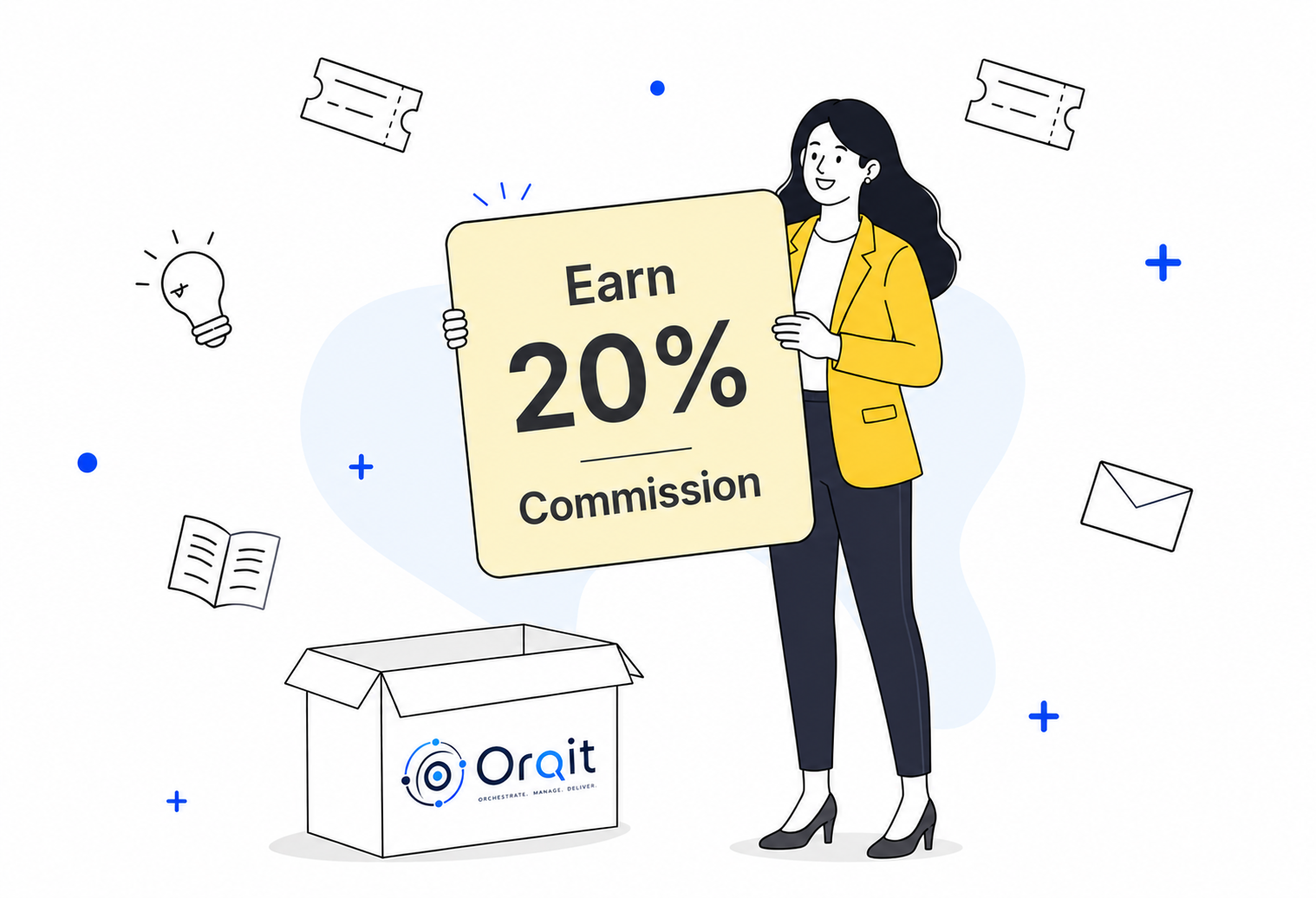Orqit partner ecosystem and revenue cockpit preview illustration
